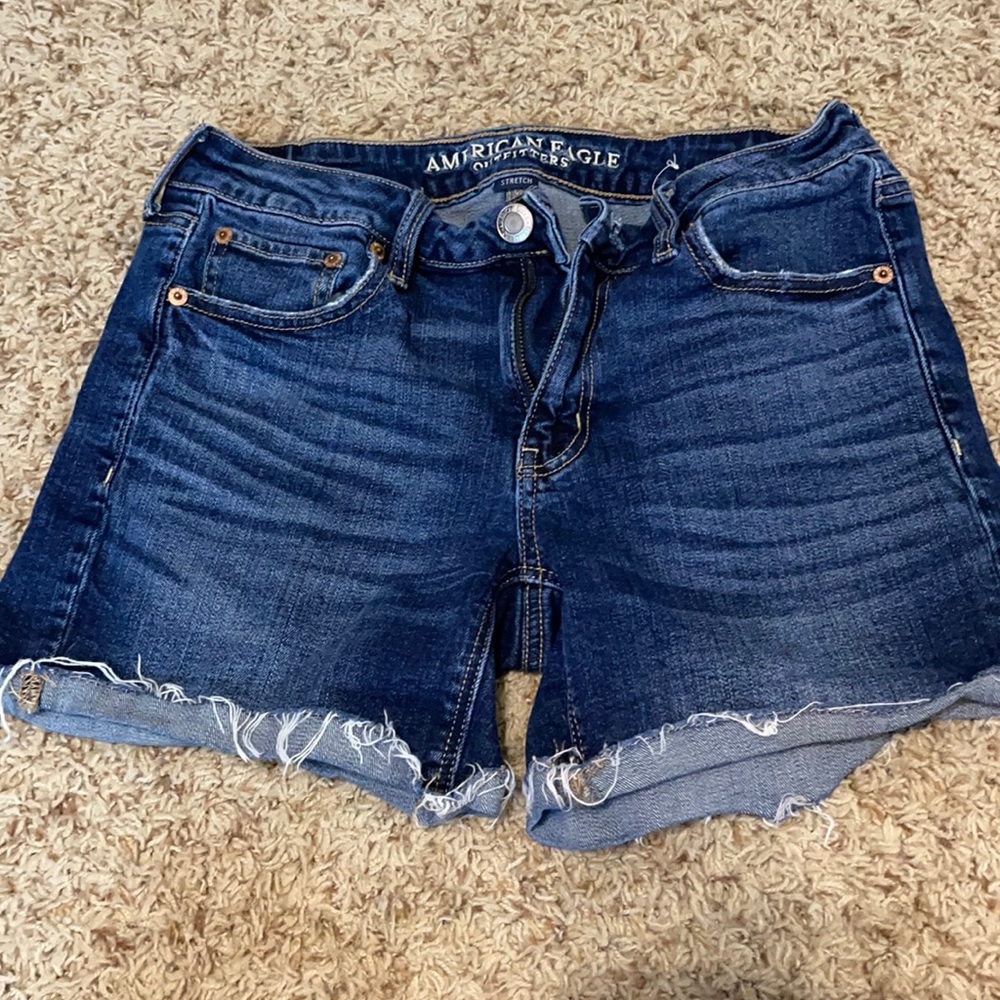 Dark jean shorts